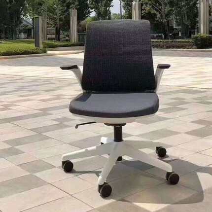 商D-551务椅椅工作电脑降办公椅移动职员椅电升商椅写管字椅财务