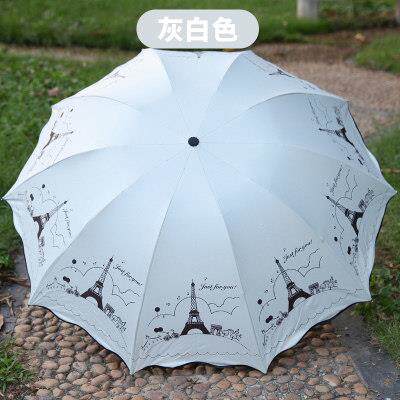 高档晴雨伞大十加大加固骨号防晒抗遮阳伞UV黑胶雨伞双人两用折叠