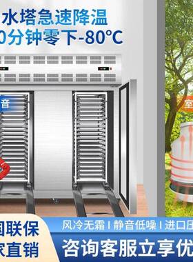 雪狐水塔散热零下80度商用速冻柜海鲜速冻机冻包子饺子面团急冻柜