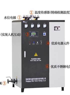 蒸汽发生器小型电锅炉380v 宾馆学校采暖炉工业热水炉智能全自动