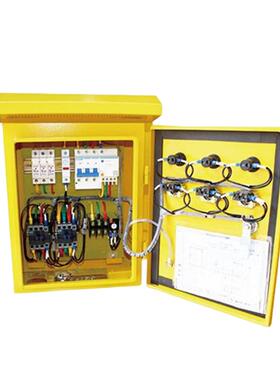 不锈钢配电箱 4回路灯箱进线380V,出线220V PLC电气柜成套落地箱