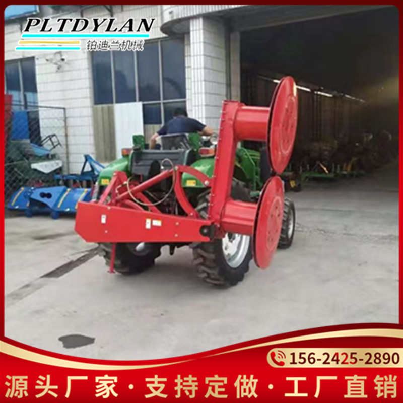 圆盘割草机四轮拖拉机带后置双圆盘牧草苜蓿液压割草机大型小型