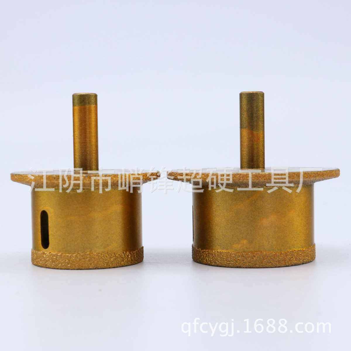 定制金刚石开孔器 石材大理石岩板台盆钎焊金刚石开孔器