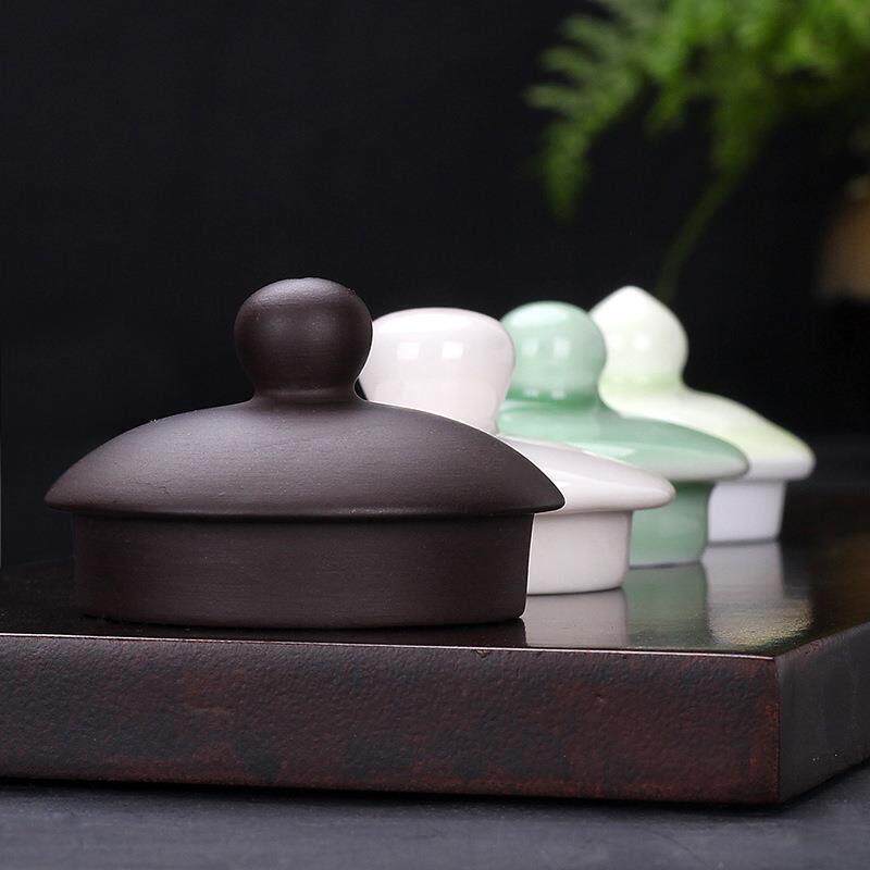 陶瓷茶壶盖子配盖托修复配件零配通用小盖绳子线紫砂杯瓷壶盖