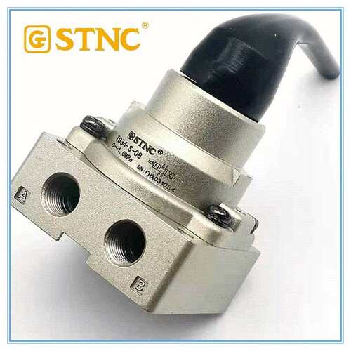 STNC索诺天工手动换向阀TG34-S-06/08/10/15三位四通手转阀AR
