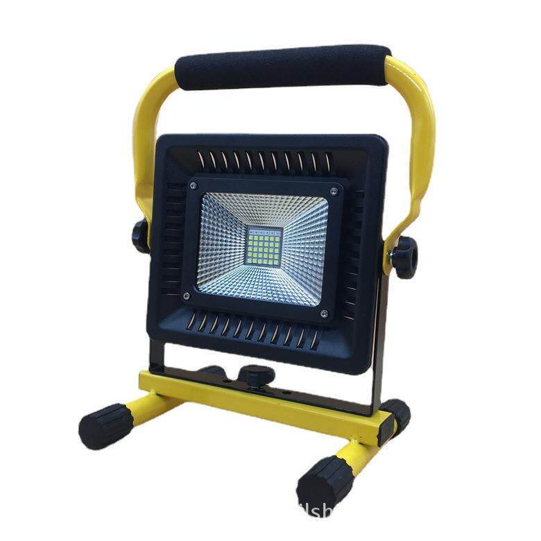 50W手提式草地灯 便携式室外照明36LED红蓝闪光警示泛光灯投光灯