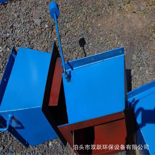 重锤翻板阀单双层碳钢手动方形锁风重力卸料器双开翻板卸灰阀现货