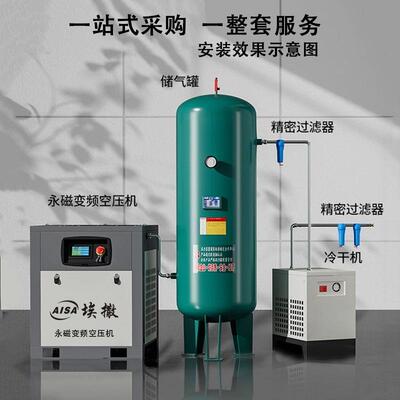 源头工厂直供低耗节能稳定输出永磁变频螺杆式空压机适配汽修