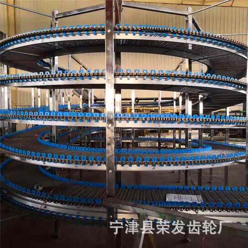 网链式螺旋塔水饺肉类海鲜速冻螺旋输送塔甜点食品冷却塔