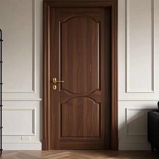 泰国橡胶木实木门烤漆门卧室门室内门房间门化妆室门厨房双开 关