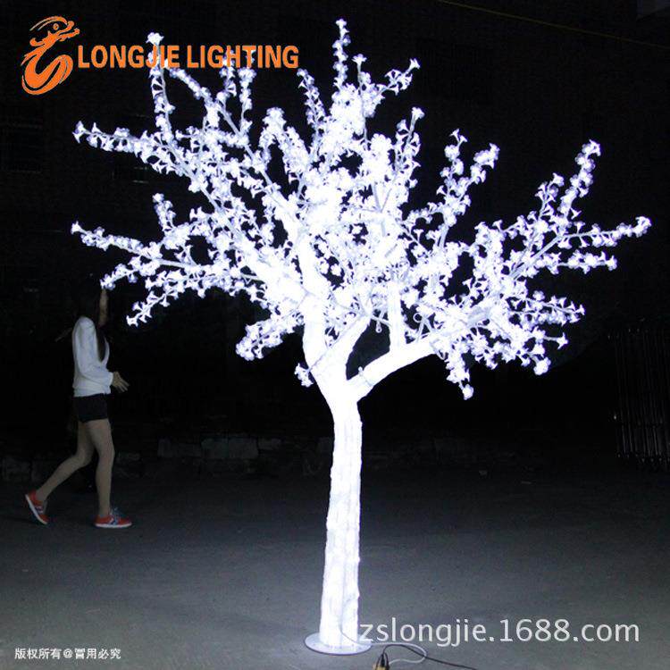 3000灯高:2.5米LED滴胶树灯发财树灯,LED水晶发光灯树