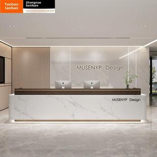 公司前台接待处现代极简主义酒店大厅物业办公室商店油漆酒吧收银