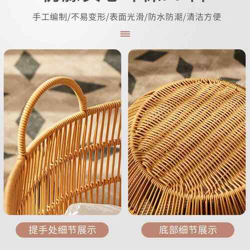 水藤ltao1010仿编防脏衣篮脏脏衣服收纳筐卧室衣筐浴室脏衣篓洗衣
