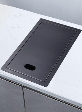 隐藏式小户槽型开号式厨房餐边柜洗手池小迷你IRC放隐形水槽单带