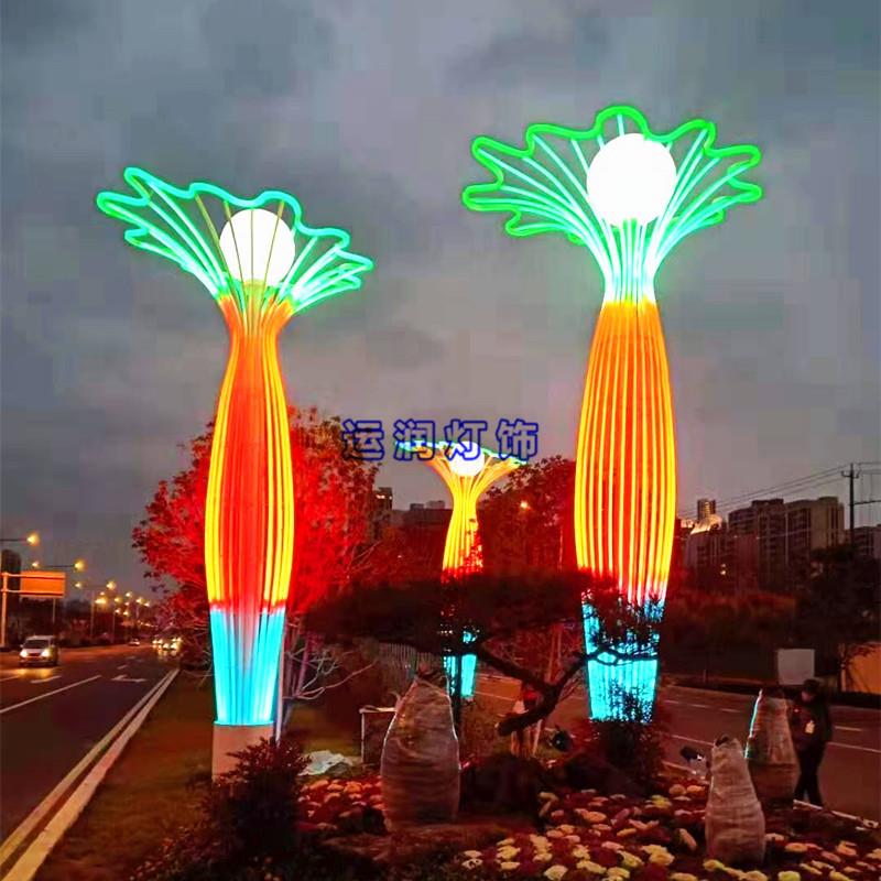 夜游 灯光节 可编程珍珠花瓶造型灯 户外亮化 灯光秀