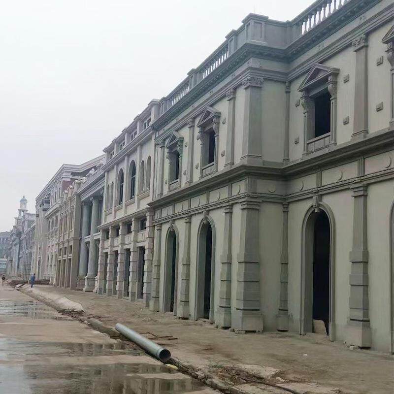 源头厂家GRC围墙线条外墙装饰线条构件GRC窗边线罗马柱线脚