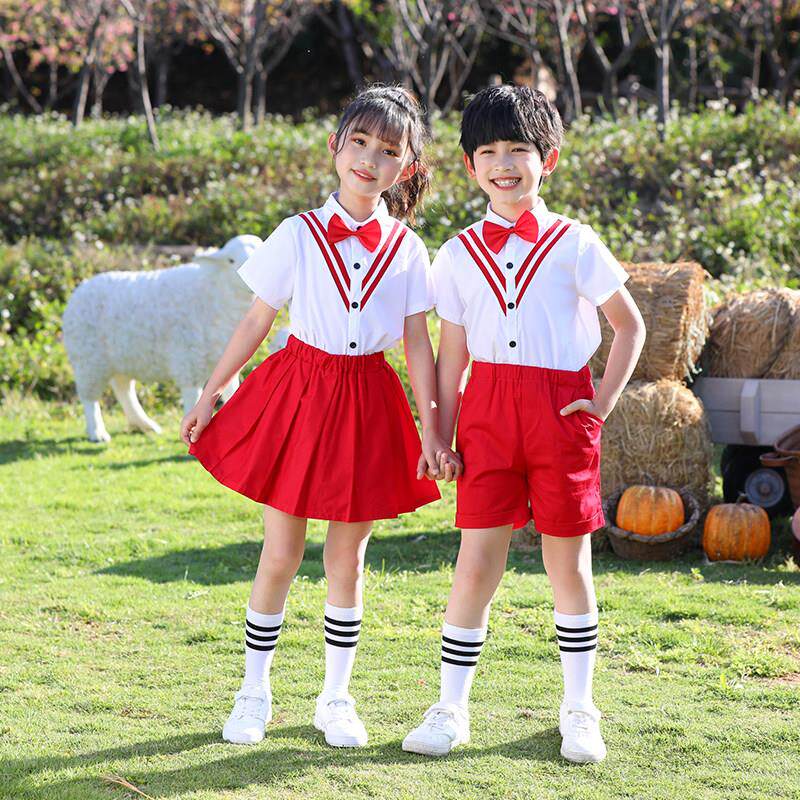 儿童表演服幼儿园古丽古丽舞蹈服小学生歌唱感恩的心大合唱演出服