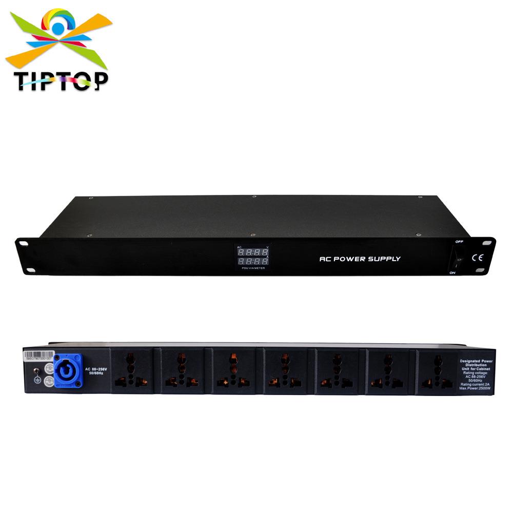 不夜天TP-D1359 7路电源分配器 1U舞台灯光电源 音响插