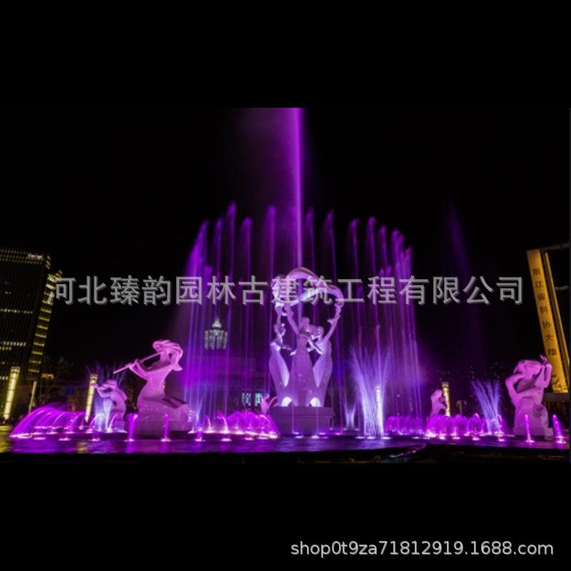 大型人工湖喷泉设计施工池塘喷泉设备设计施工庭院喷泉全套设备