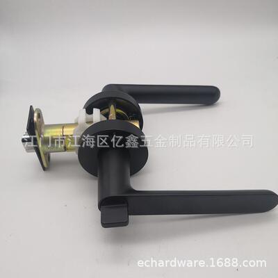 锌合金门锁家用执手锁浴室BK门锁圆形门拉手三杆锁卫生间门用拉手