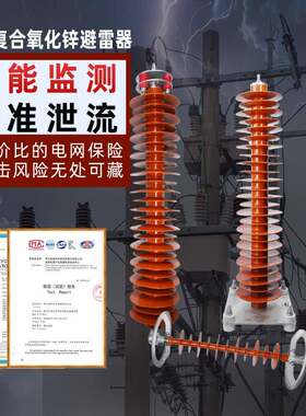 110kV避雷器HY10WZ/WX-108/281复合氧化锌避雷器HY10CX-102/296