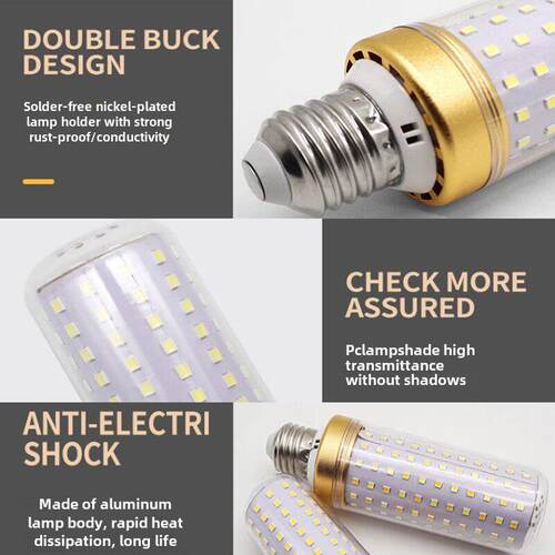 新型Led灯泡220V超亮节能玉米灯E27E14螺旋家用照明吊灯白光