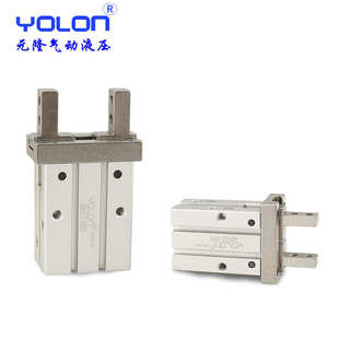 手指气缸MHZ2 16D气动夹爪配件气缸HFZ气动机械手指夹持气缸平行