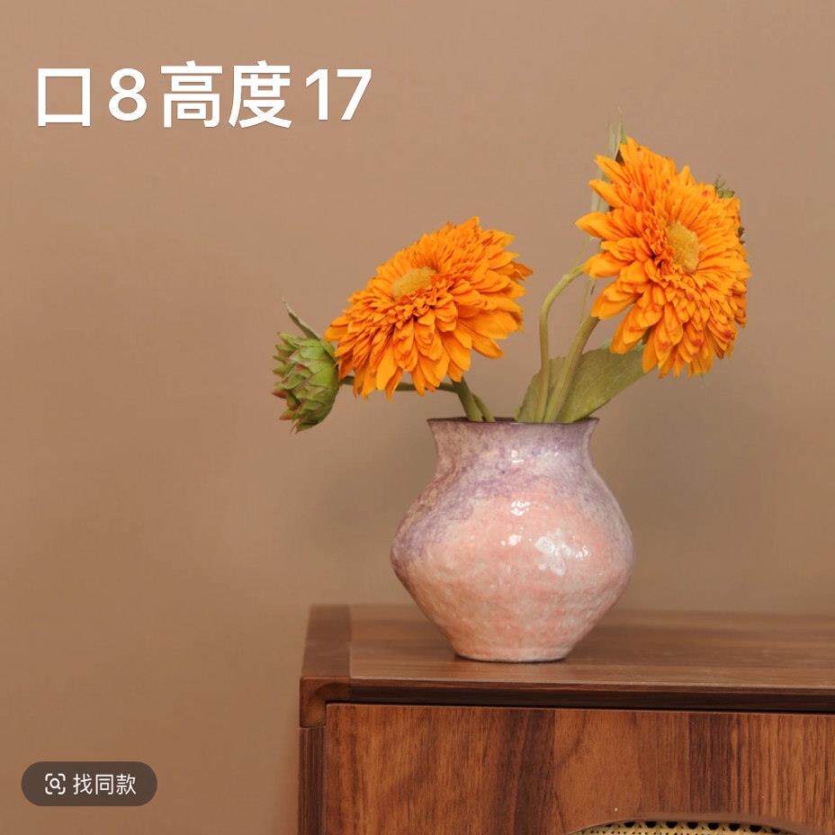 景德镇手工花盆花器家居茶室简约高档摆件H0690Y35