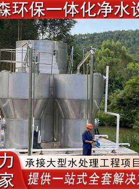 一体化重力式净水设备全自动农村水库压力式河流湖泊大型净水设备