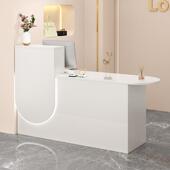 收银台吧台公司前台接待台超市理发服装 店小型吧台简约现代收银台