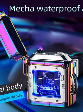Metal Dual Arc Electronic Lighter金属双电弧点火器Transparent