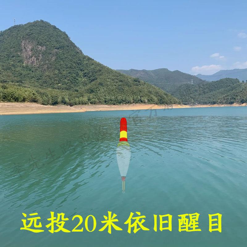 路亚免调漂自动找底浮滑漂矶钓鱼电子发光夜光漂鱼漂加粗短款组合