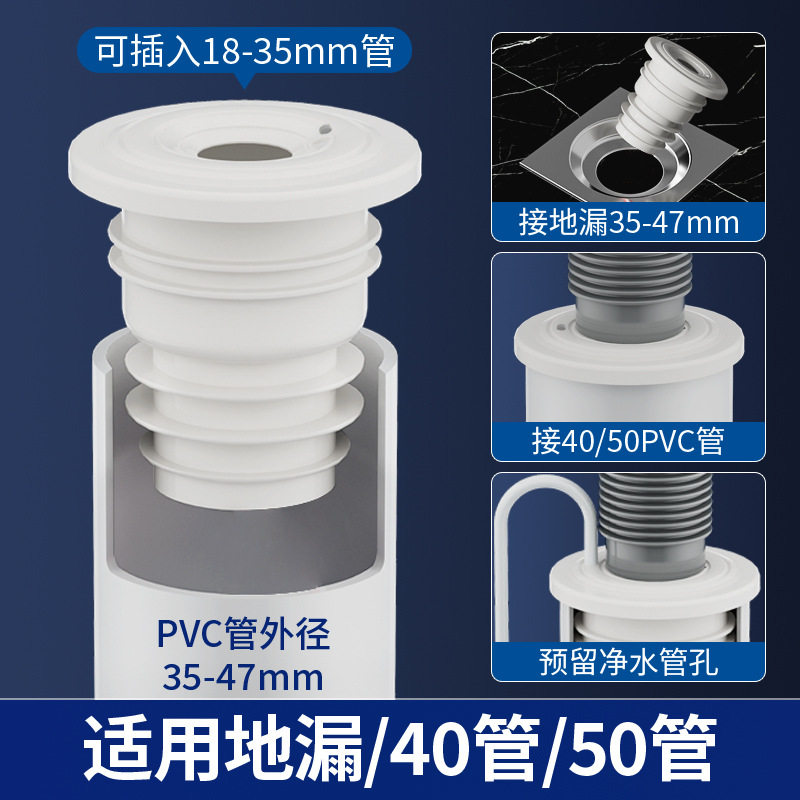 下水管防返臭神器洗手盆池密封圈厨房洗菜盆排水管道硅胶塞堵口器,家装主材,下水器,淘宝优惠券,粉丝福利购,淘宝优惠卷