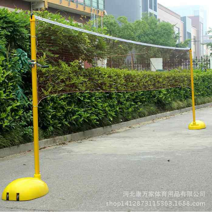 比赛专用移动羽毛球网架铸铁羽毛球柱便携式羽毛球网柱羽毛球支架