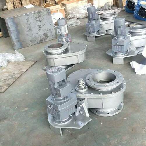 DHF-220B电动滑板阀300B旋转法兰卸灰电液动圆盘摆动阀厂家