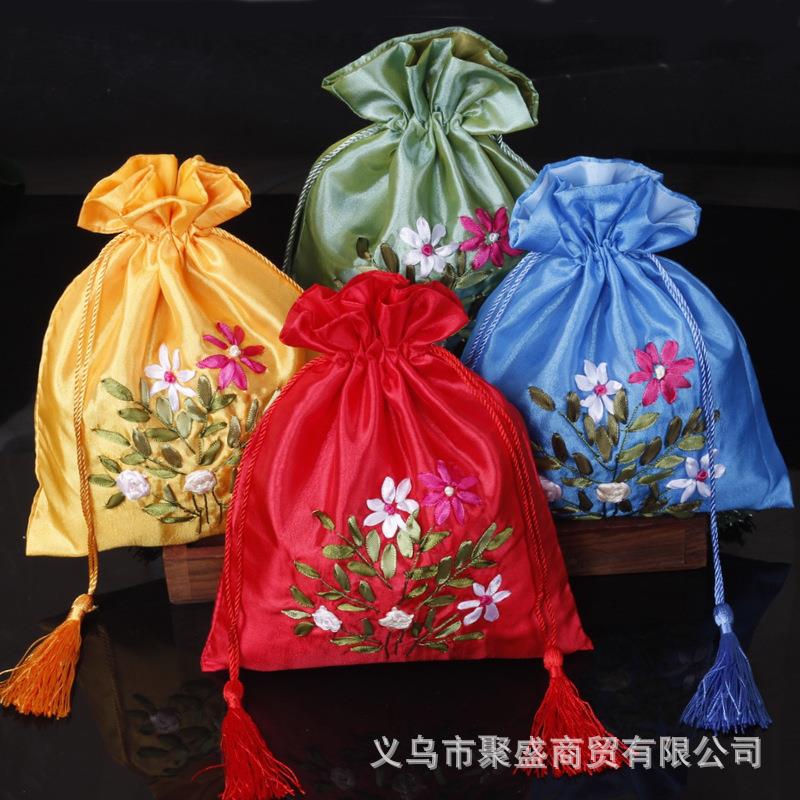 端午节中国风手工diy丝带绣香囊空袋子汽车香包薰衣草香袋