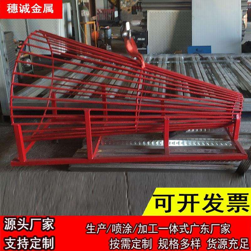 工地定型化钢筋调直机防护罩防回弹装置入口喇叭口防护钢筋调直机