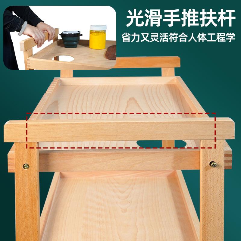 多功能画车美术生专用油画工具车移动画具收纳推车三层颜料置物架