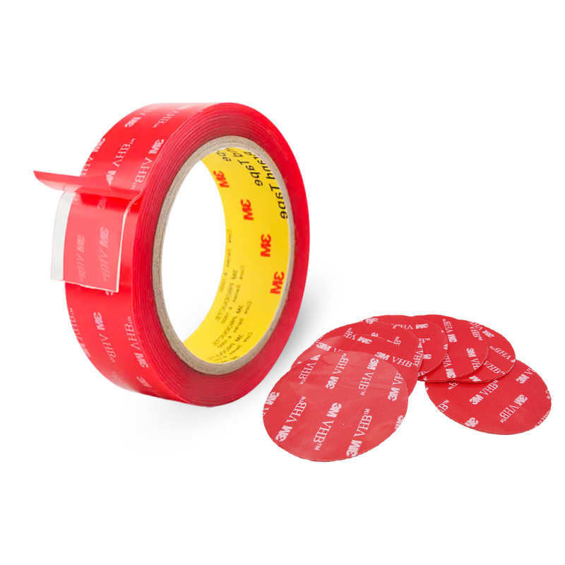 VHB4910双面胶无痕耐高温透明高粘克力卫生间家居胶贴纳米双面胶