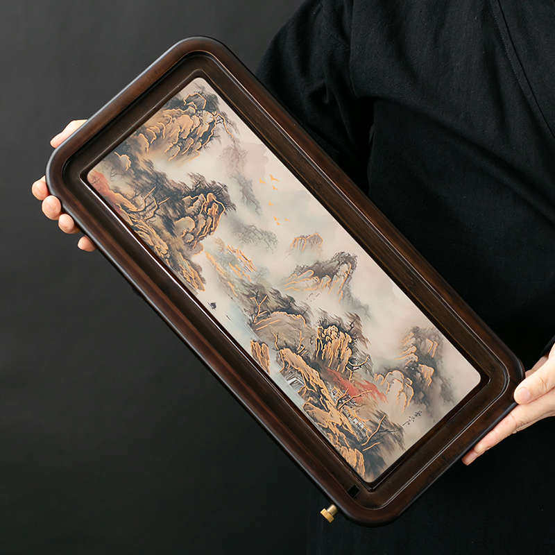 变色茶盘竹制茶台家用储水排水简约两用茶海小型茶具托盘干泡盘,餐饮具,茶盘,淘宝优惠券,粉丝福利购,淘宝优惠卷