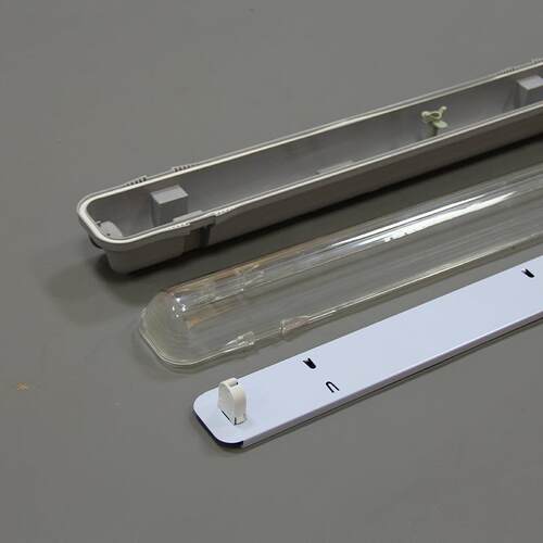 t5三防灯防尘防水支架灯厂家现供应t5led单管双管三防灯外壳套件