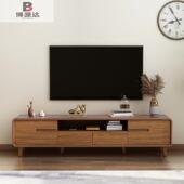 现代简约电视柜BGT茶边柜合新中式 地柜框实木边几组矮柜客厅电视