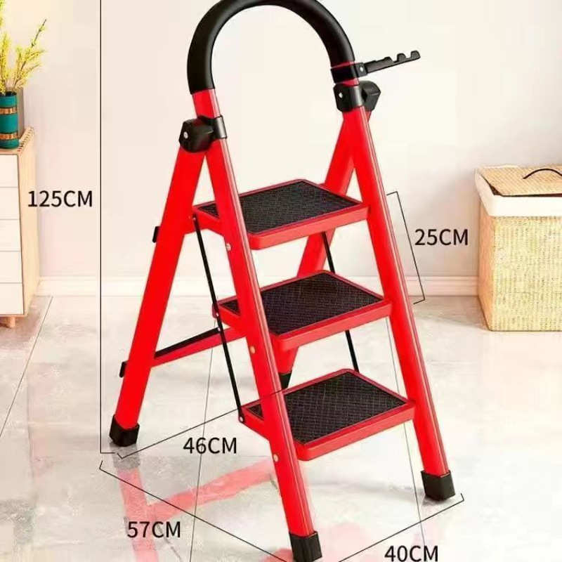 梯子家用折叠梯加厚碳钢人字梯移动楼梯伸缩梯步梯室内梯子多功能