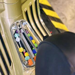 适用于 冲刺春天150 GTS300 GTV置物架电镀烧烤 于VESPA烤肉架改装