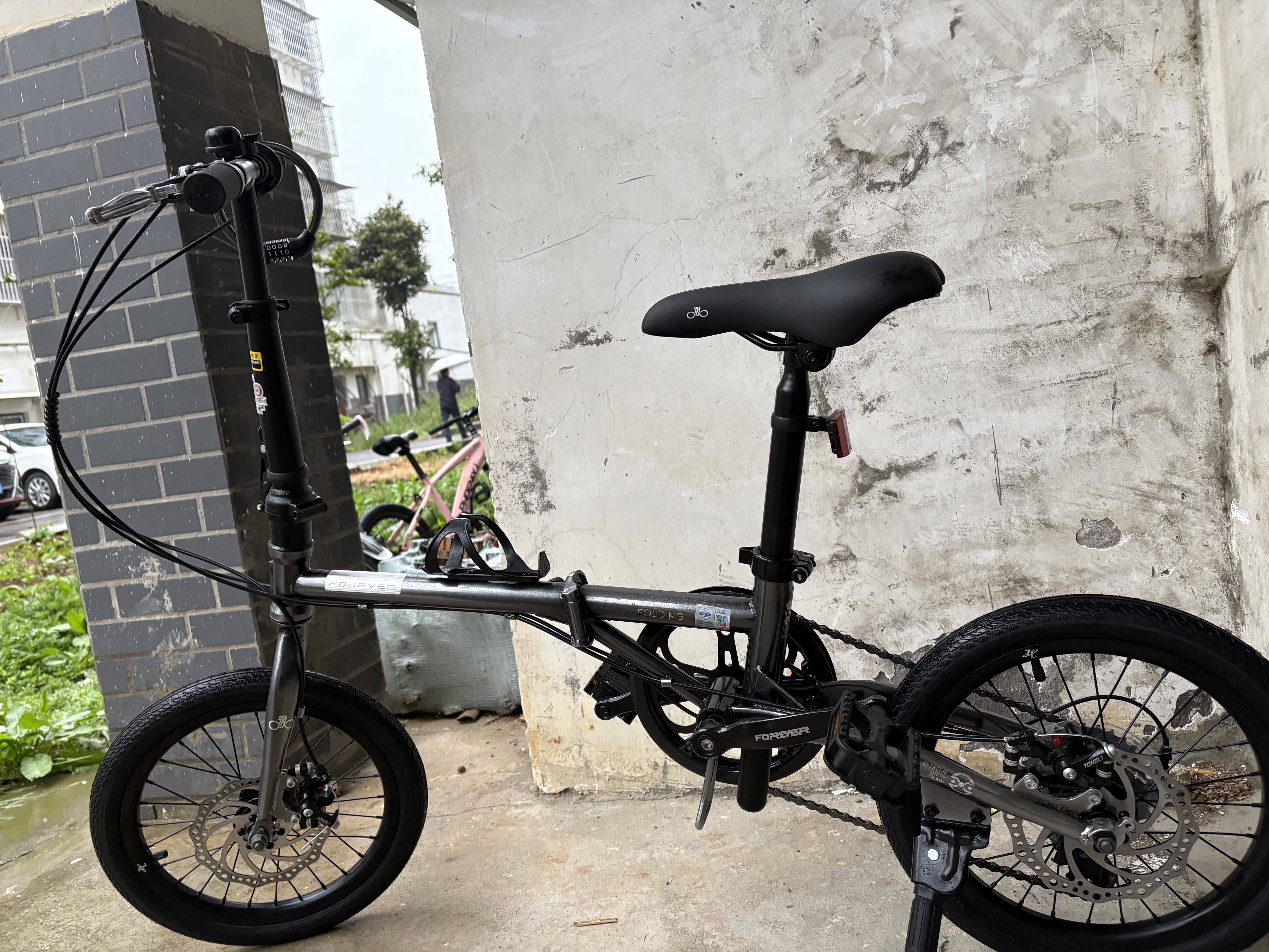 Складной велосипед Forever 16/20 дюймов, Shimano 7 скоростей, дисковые тормоза, городской photo review