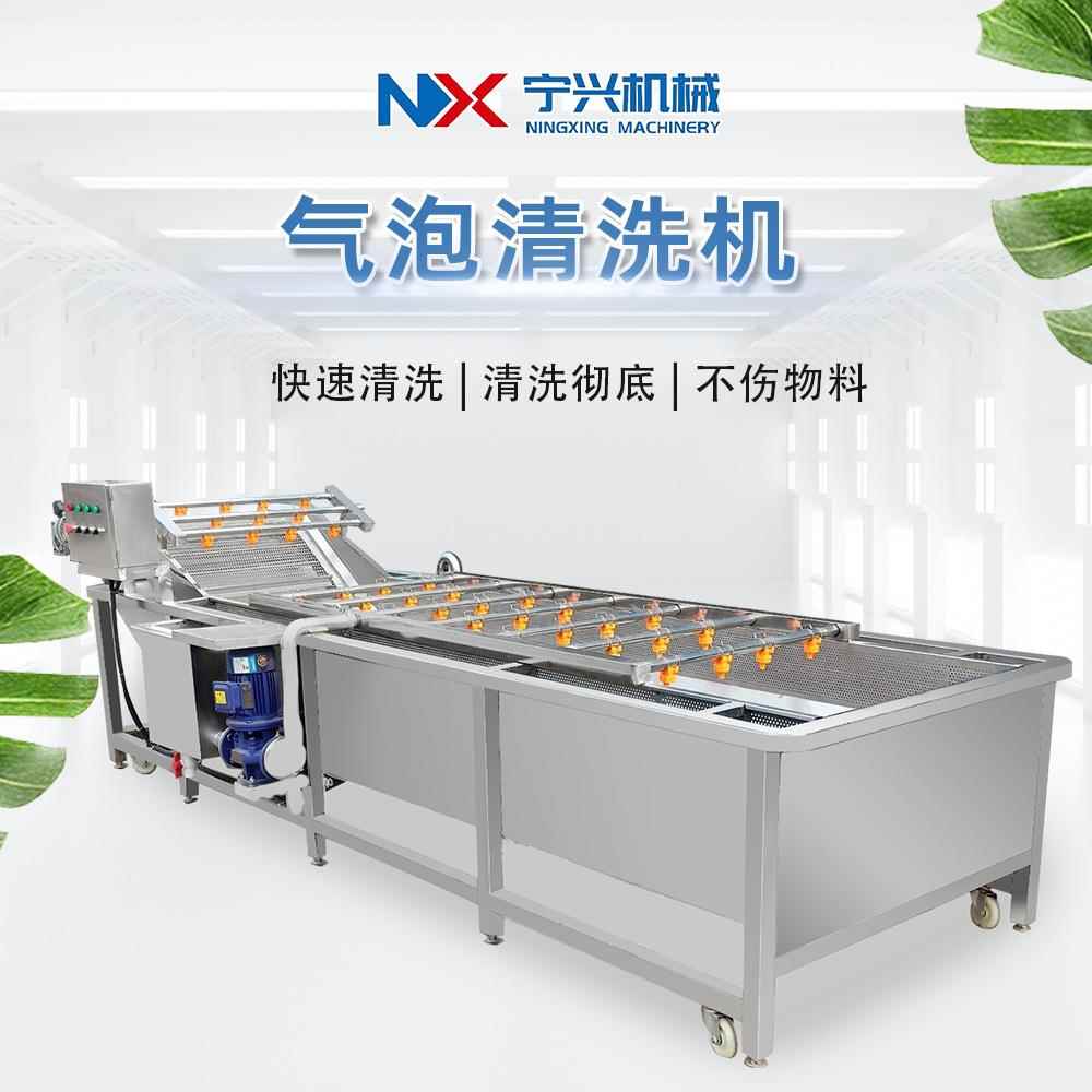 宁兴大型扁豆清洗设备多功能海带脱盐清洗机器海带丝气泡清洗机