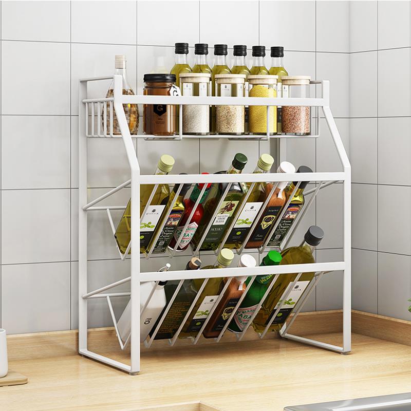 厨房调料品置物架放酱油瓶醋瓶油收纳架放酱料佐料油盐酱醋的架子