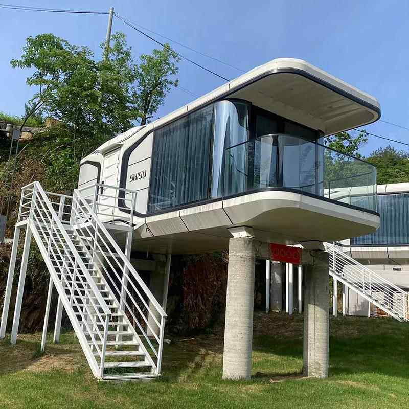 户外集网红太空舱民宿创意酒店成房屋公咨询客服园景区露空营星光