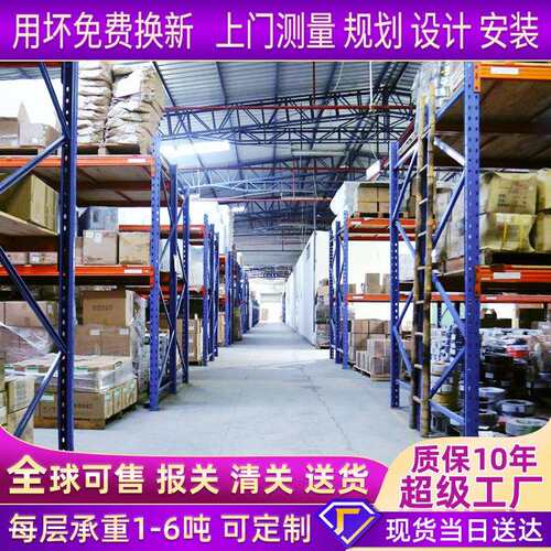 仓库仓储货架多层重型货架加厚承重横梁式高位托盘货架大型重型仓