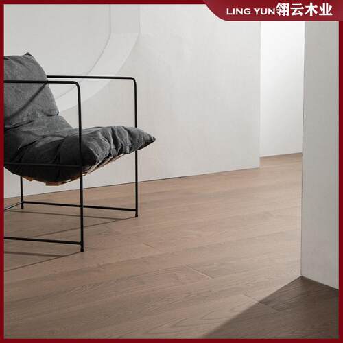 欧橡纯三层实木复合地板原木中古风胡桃色家用锁扣地暖ENF15MM